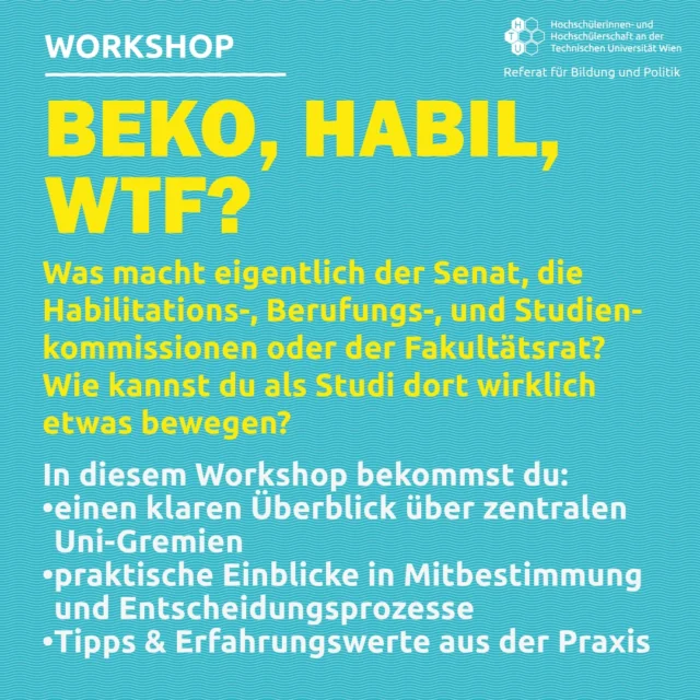 Mittwoch 21.05.2025, HTU Lernraum